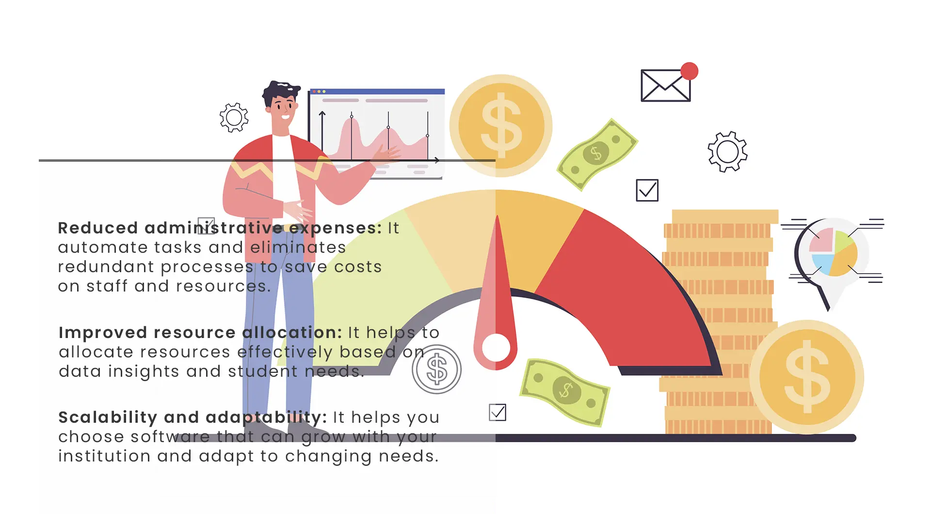 Saves cost with school management software