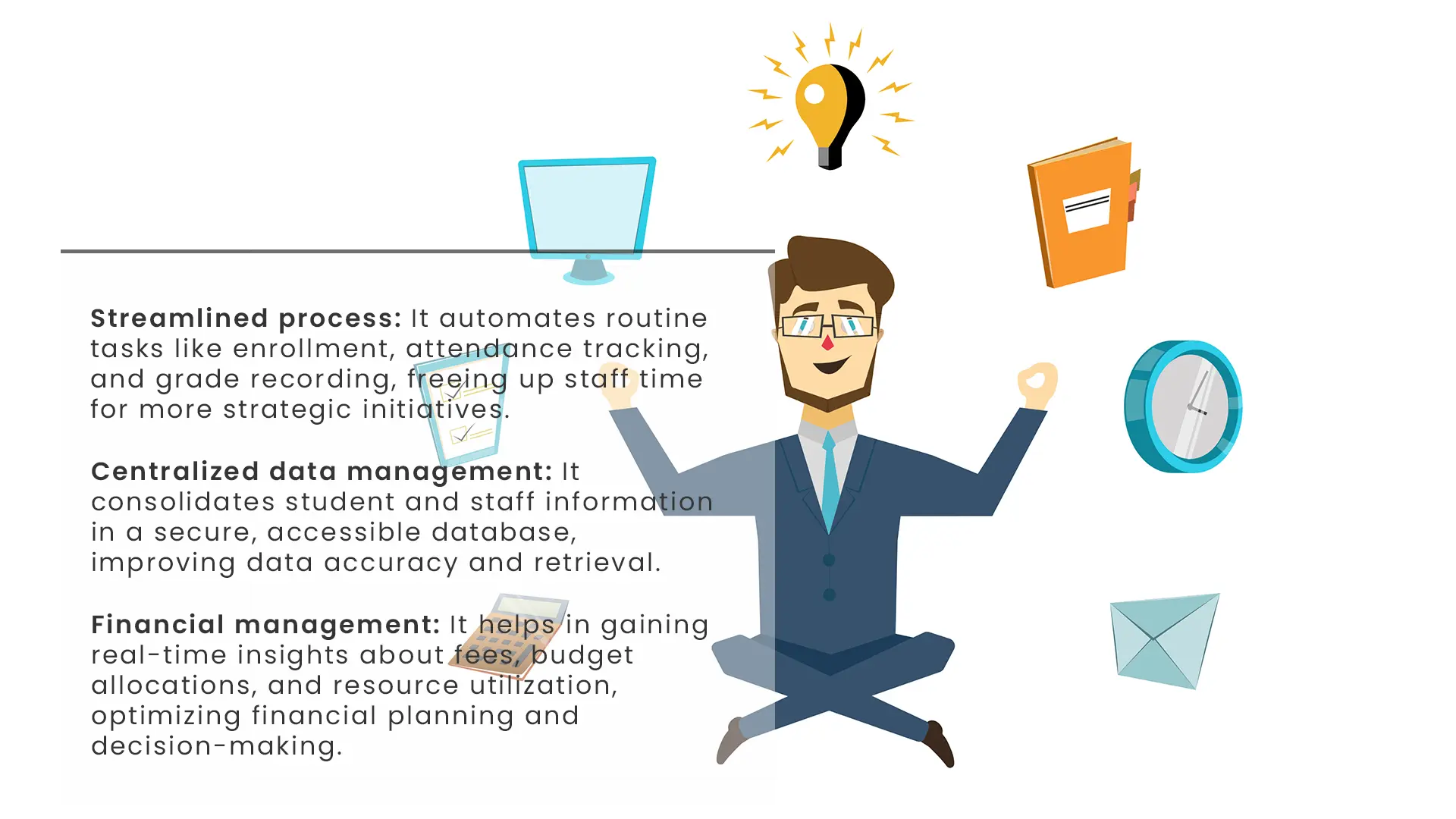 improves efficiency with school management system